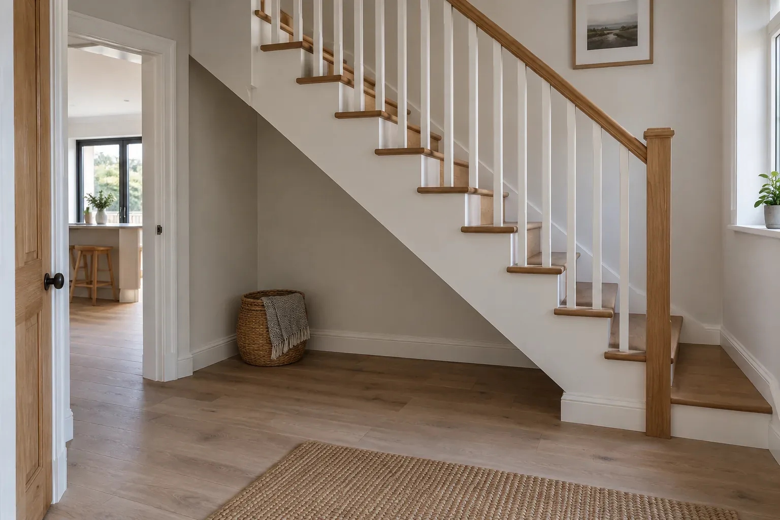 Stauraum unter der Treppe – Vorher